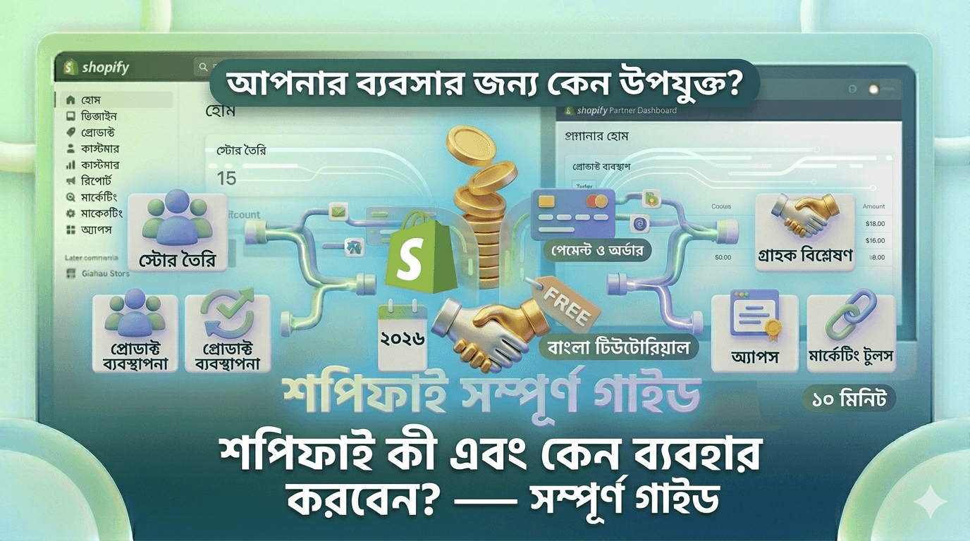 Shopify কী এবং কেন ব্যবহার করবেন? — সম্পূর্ণ গাইড