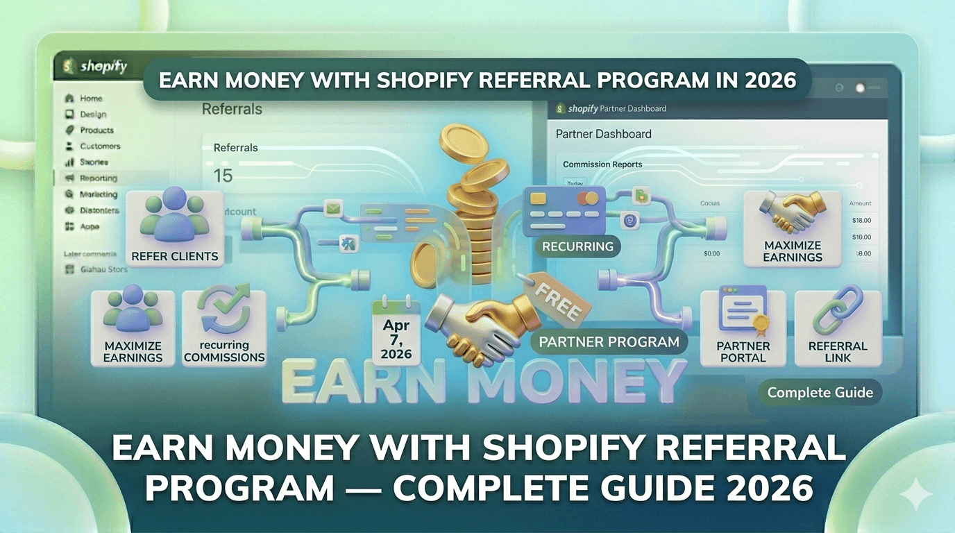 Earn Money with Shopify Referral Program — Complete Guide 2026