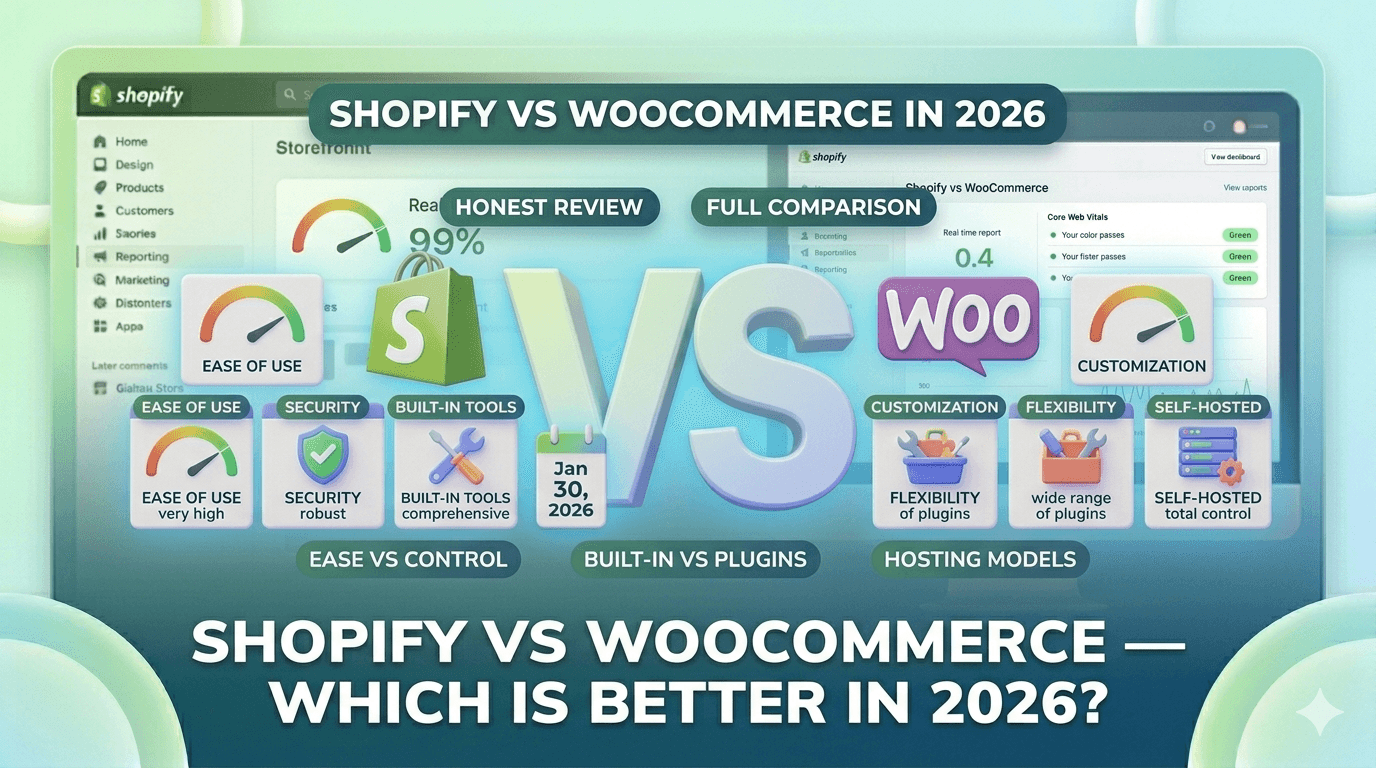Shopify vs WooCommerce — Which Is Better in 2026?